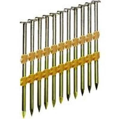 Grip-Rite 21-Deg Plastic Strip Rd Head Ext Galv Collated Framing Nails, 3x0.120" GR408HG1M